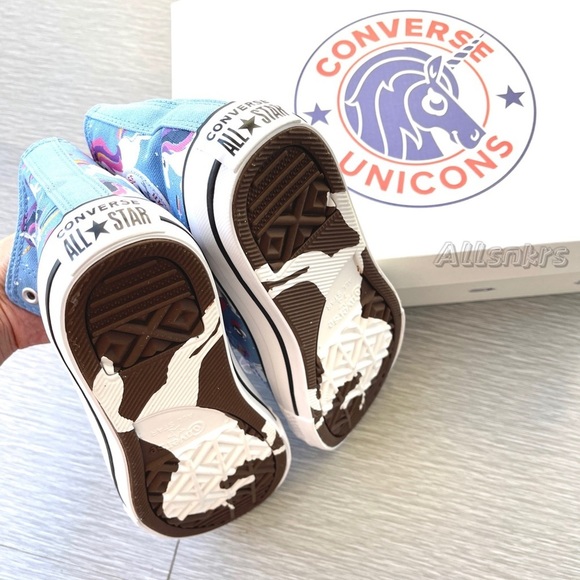 Converse Unicorns Light Blue ChuckTaylors High - Picture 4 of 8